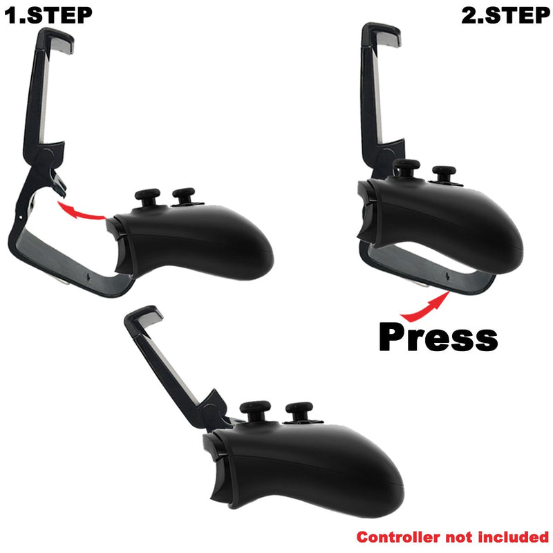 WEPIGEEK Foldable Controller Mobile Phone Holder/Cellphone Clamp/Clip Compatible with Microsoft Xbox One/Xbox One S/Steelseries Nimbus/SteelSeries Stratus XL/Steam Controllers(not Controller) - LeoForward Australia