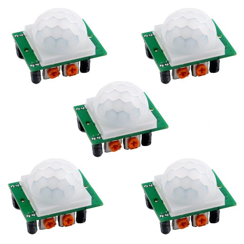 DIYmall 5 Pack HC-SR501 Pir Motion IR Sensor Body Module Infrared for Arduino - LeoForward Australia