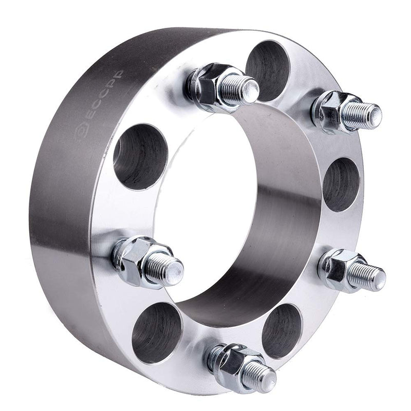 ECCPP 5x139.7 5 lug 50mm Wheel Spacers 5x5.5 to 5x5.5 2 inch 108mm 2X fits for Dodge Ram 1500 Ford F-100 F-150 E-150 Econoline Bronco Suzuki Vitara Jeep CJ &More with 1/2" studs (5x139.7) 2PC|2"|5x5.5 - LeoForward Australia