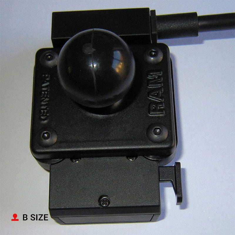 RAM Mounts Ball Adapter with AMPS Plate RAM-B-347U with B Size 1" Ball Standard Packaging - LeoForward Australia
