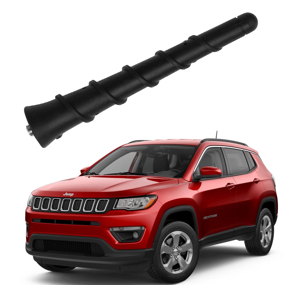  [AUSTRALIA] - 4.5 Inch Antenna for Jeep Cherokee Accessories Grand Cherokee Compass Renegade, Dodge Durango Dart Avenger Chrysler Fiat Journey, Car Roof Jeep Antenna Replacement 5091100AA 68297936AA 5091100AB Topper Antenna for Jeep 4.5 Inch