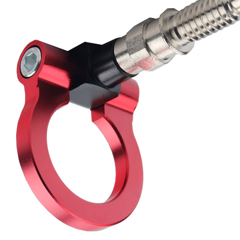 JGR Track Racing Style Tow Hook Towing Eye CNC Aluminum Screw On Front Rear Bumper for BMW 3 Series E36 E46 E90 E91 E92 E93 318 320 323 325 328 330 335 M3 1992 to 2012 Red 3 Series-E36 E46 E90 E91 E92 E93 - LeoForward Australia