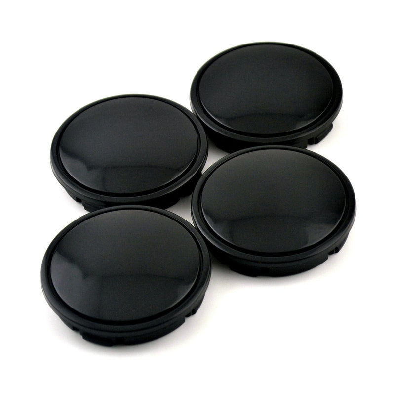 56mm Black ABS Car Wheel Center Hub Caps Set of 4 - LeoForward Australia