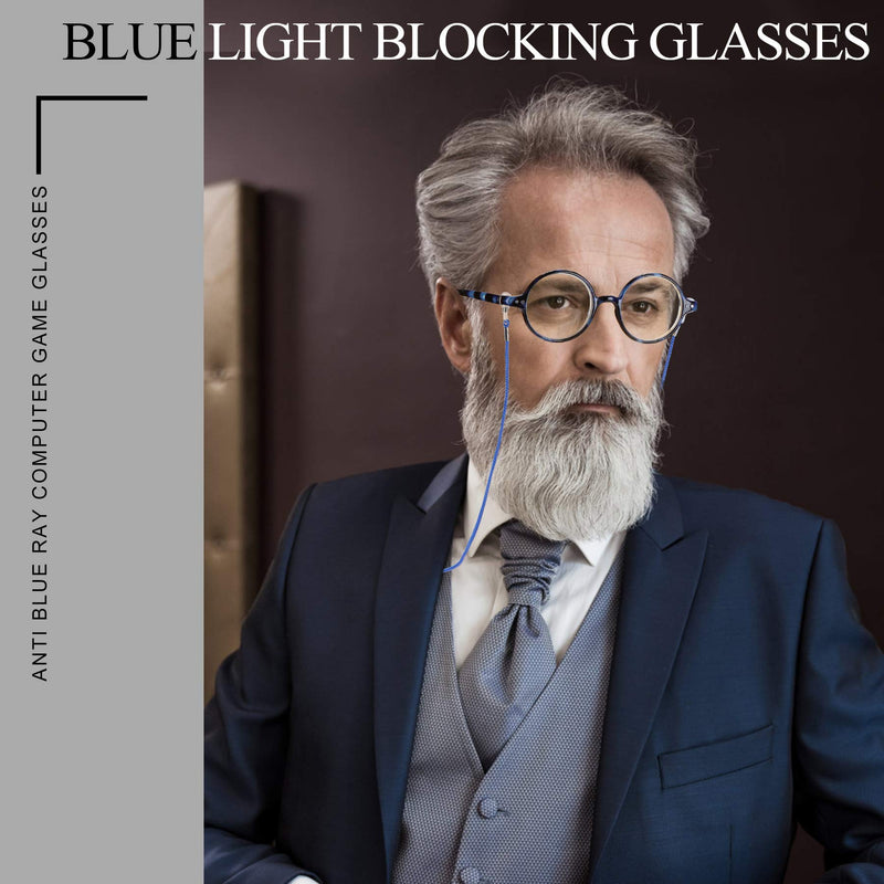 Reading Glasses Women Men Blue Light Blocking Round Readers Computer Glasses Matte Black+matte Red 4.0 x - LeoForward Australia