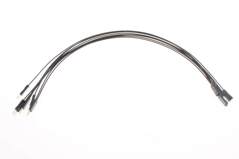 NOYITO Motherboard Extension Wire Set 22AWG Silver Plated Wire Gold-Plated Plug Power SW, Power LED, HDD LED, Reset SW Four Kinds Extension Wire for PC DIY (0.3m, Black) 0.3m - LeoForward Australia