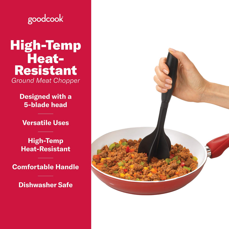 Good Cook Touch High-Temp Hamburger Meat Chopper, Black - LeoForward Australia