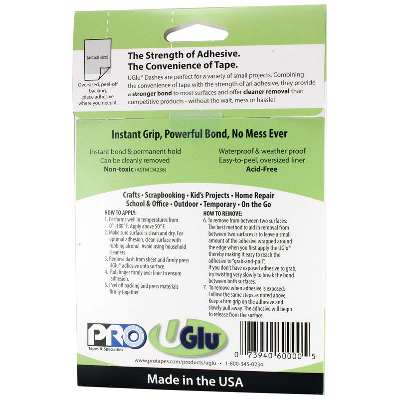 ProTapes 306UGLU600 UGlu Dash Sheets Clear - LeoForward Australia