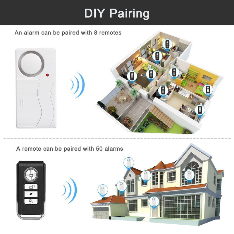 Wsdcam Door Alarm Wireless Anti-Theft Remote Control Door and Window Security Alarms - LeoForward Australia