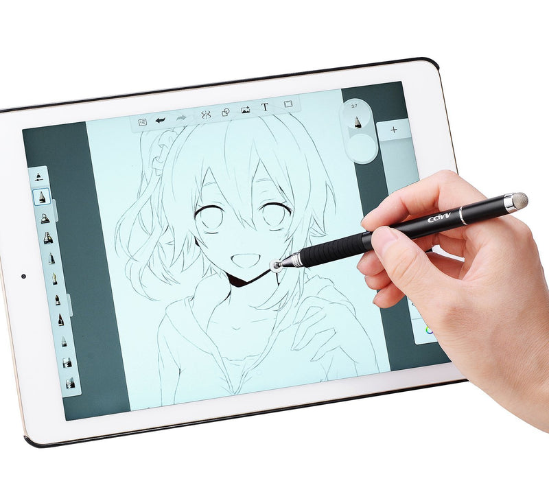 CCIVV Stylus Pen 2 in 1 Fine Point & Mesh Tip for Touch Screen, Compatible for Tablet and Cellphone (1Pc, Rose Gold) 1Pc - LeoForward Australia