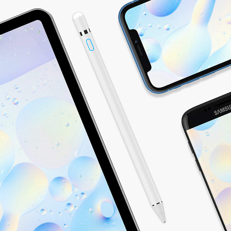 CMARS Active Stylus Digital Pen for ipad, ipad Pens Compatible for iOS, Android, iPad Pro/Air/Mini 2/3/4 Touch Screens Stylus Pen and More,1.5mm Fine Point Rechargeable Pen for Tablet(White) Universal Version - LeoForward Australia