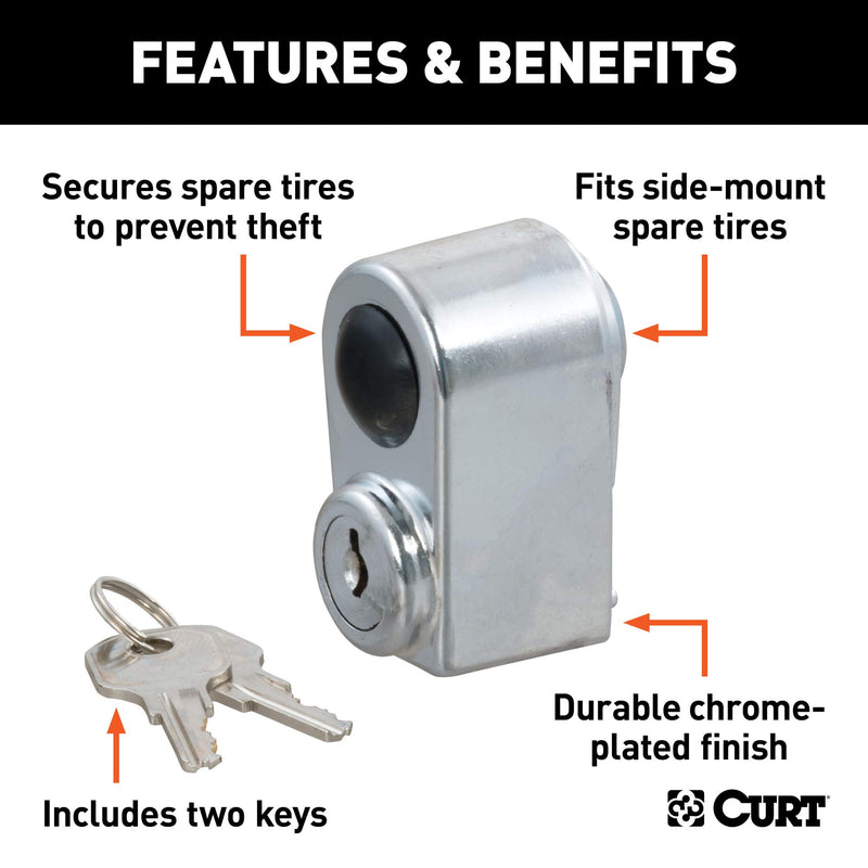 CURT 23562 Spare Tire Lock - LeoForward Australia