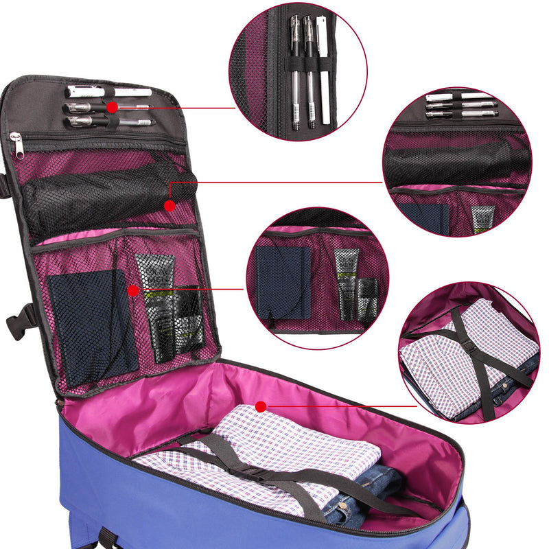 Rangeland Travel Backpack NEW 2021 21L Carry-on Daypack Fits 15-inch Laptop Notebook and Travel Accessories, Blueberry Meets IATA Flight Standards - LeoForward Australia