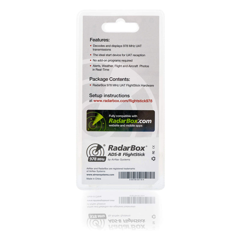 AirNav RadarBox FlightStick UAT - 978 MHz USB Receiver with Integrated Filter, Amplifier and ESD Protection - LeoForward Australia