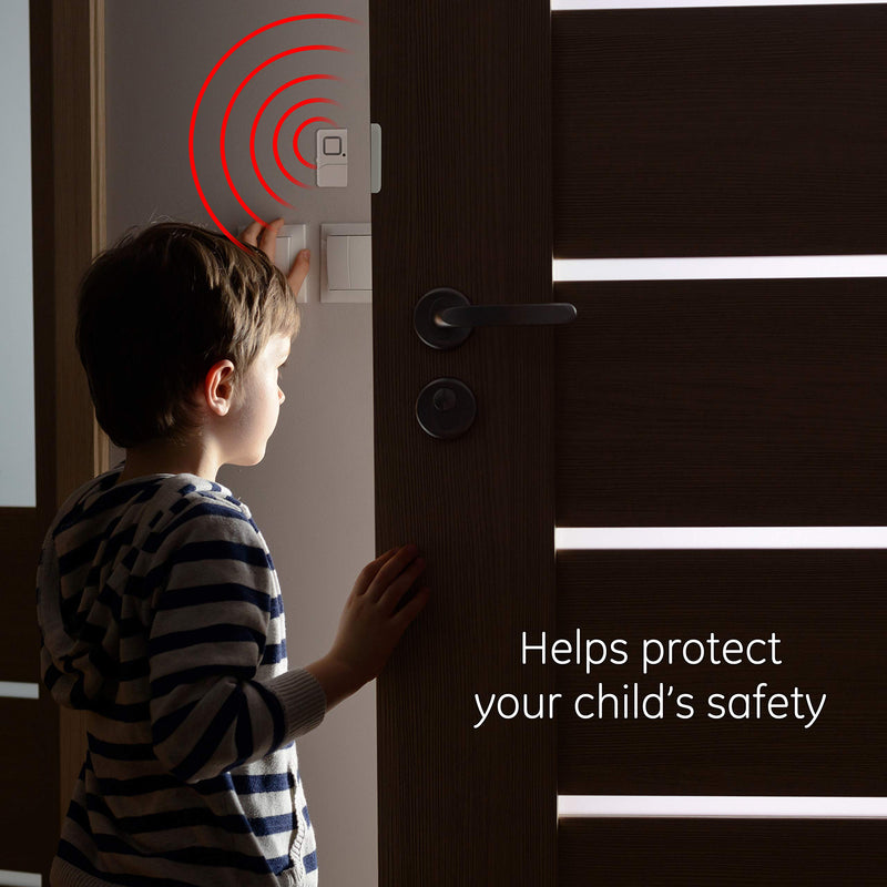 GE 45989 Personal Security Window/Door Off/Chime/Alarm, Easy Installation, Ideal for Home, Garage, Apartment, Dorm, RV and Office, 12-Pack, White, 12 - LeoForward Australia