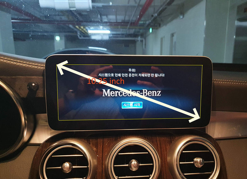 Cellphone Holder Compitable with Mercedes Benz GLC(X253), C(W205) (10.25inch Screen Black) 10.25inch black - LeoForward Australia