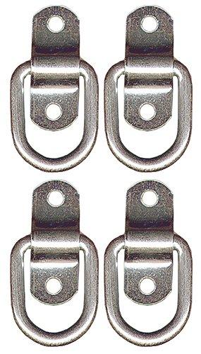  [AUSTRALIA] - Keeper 04522 1-1/2" Wire Ring, 4 Pack D-Ring Tie Downs; 4 Pack