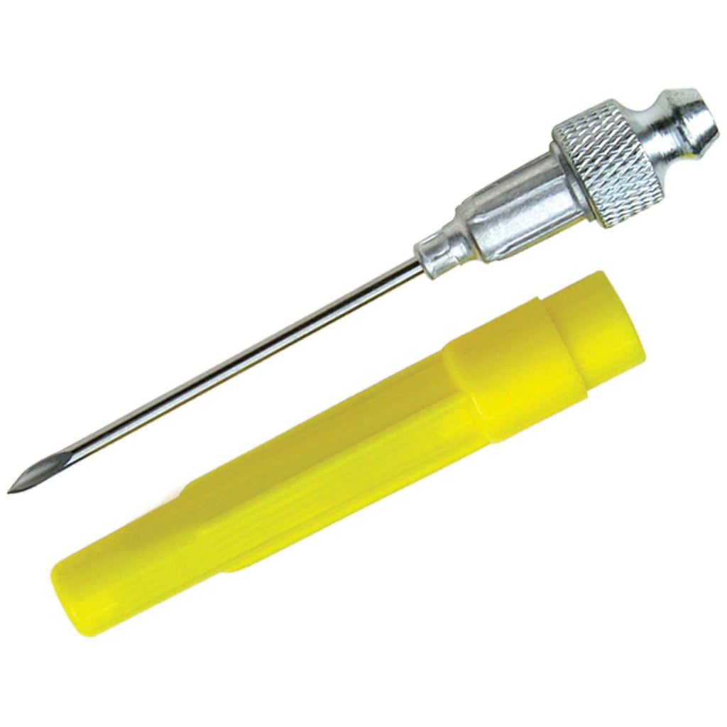 Lumax LX-1416 Silver 18G 1-1/2" Long Stainless Steel Grease Injector Needle with Cap - LeoForward Australia