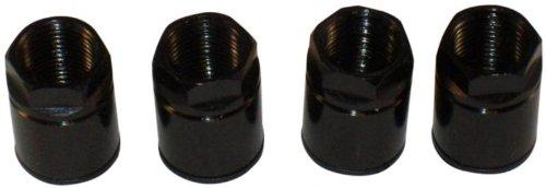Muzzys Set of 4 Nuts- Universal Black TPMS Sensor Air Valve Stem Mounting Nut Tire Pressure Monitoring System for Black Wheels and Rims - LeoForward Australia