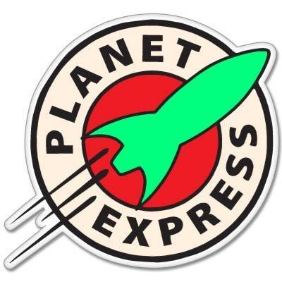  [AUSTRALIA] - Futurama Planet Express Vynil Car Sticker Decal - 5" Regular: 5"