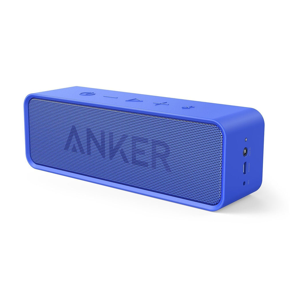 Anker Soundcore Bluetooth Speaker with 24-Hour Playtime, 66-Feet Bluetooth Range & Built-in Mic, Dual-Driver Portable Wireless Speaker with Low Harmonic Distortion and Superior Sound - Blue - LeoForward Australia