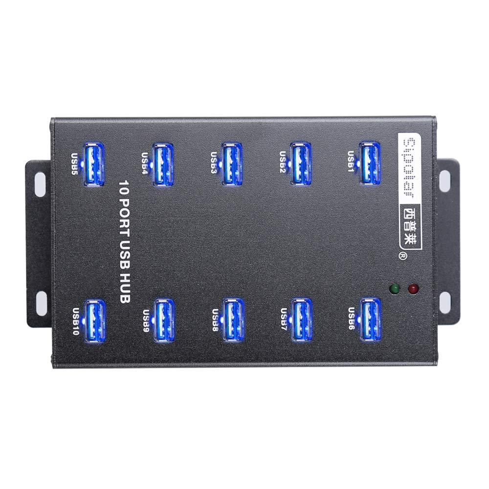Sipolar-USB Hub- 10 Ports USB Data Hub-Industrial USB Powered Hub - USB 2.0 Hub for Mining, Bitcoin Miner - LeoForward Australia