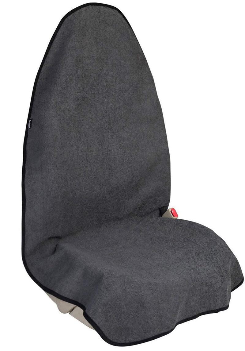 Leader Accessories Grey Waterproof Towel Auto Car Seat Cover Machine Washable - Fit Yoga Running Crossfit Athletes Beach Swimming Outdoor Sports Towel Grey - LeoForward Australia