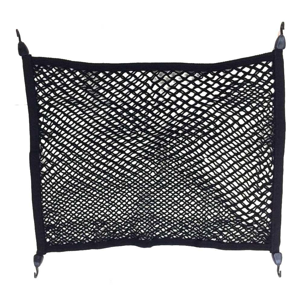 TTIO Double-Layer High Elastic Car Rear Cargo Net with 4 Hook Trunk Mesh Cargo Storage Organizer 80X60CM 31.49X23.62inch Double-Layer - LeoForward Australia