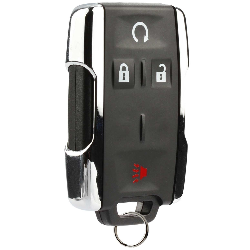 Key Fob Keyless Entry Remote Start fits Chevy Silverado Colorado/GMC Sierra Canyon 2014 2015 2016 2017 (M3N-32337100 Chrome) 1 x 4-btn w/ rs - LeoForward Australia