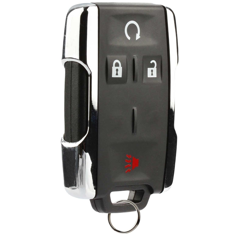 Key Fob Keyless Entry Remote Start fits Chevy Silverado Colorado/GMC Sierra Canyon 2014 2015 2016 2017 (M3N-32337100 Chrome) 1 x 4-btn w/ rs - LeoForward Australia