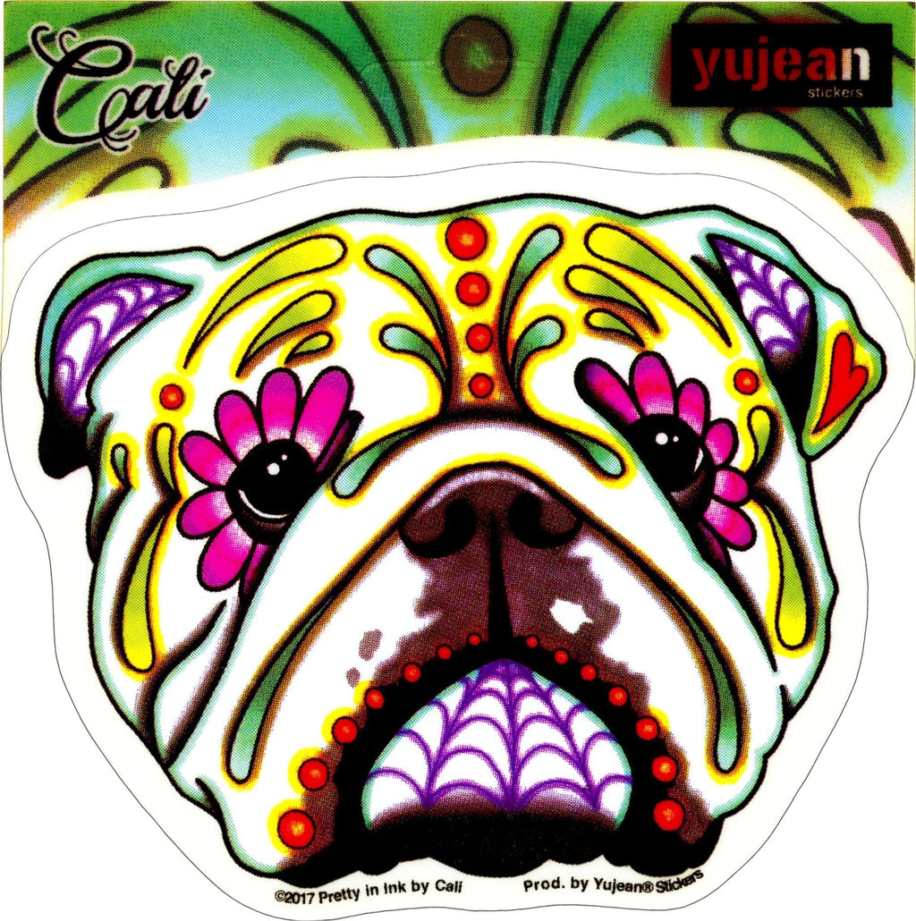  [AUSTRALIA] - Cali's English Bulldog, Officially Licensed Original Artwork, 3.75" x 4.5" - Sticker DECAL Cali's English Bulldog
