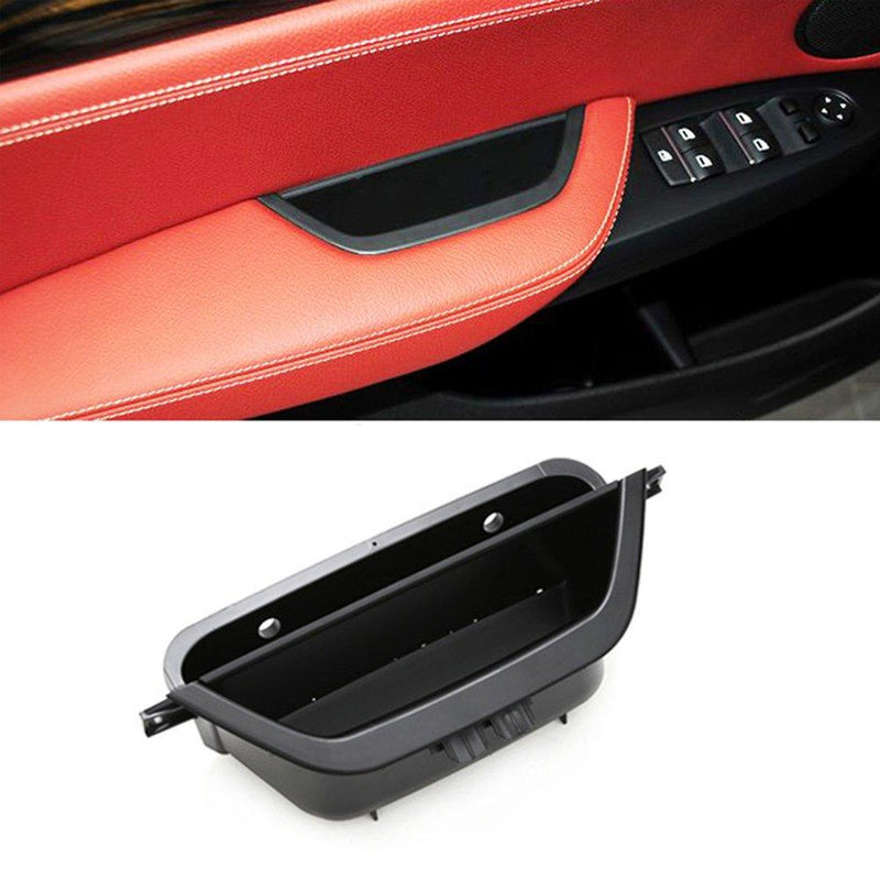 Jaronx for BMW X3 X4 Door Armrest Storage Box, Driver Side Door Storage Compartment Replacement Door Handle Armrest Container Phone Key Holder(Fits:BMW X3 F25 2010-2016,BMW X4 F26 2014-2017) X3/X4 Storage Box Black - LeoForward Australia