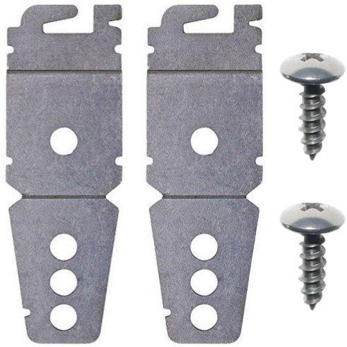 (2 Pack) Undercounter Dishwasher Brackets With Screws -Compatible With Whirlpool 8269145 or WP8269145 - Replacement Aftermarket Part - LeoForward Australia