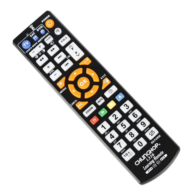 CHUNGHOP Universal IR Learning Remote Control for Smart TV VCR CBL DVD SAT STR-TV CD VCD HI-FI 3 in 1 Programmable Controller L336 with Learn Function 3-Device - LeoForward Australia