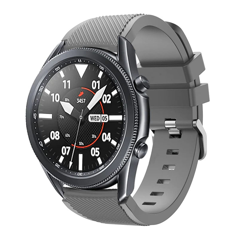 Minggo Bands for Samsung Gear S3 Frontier / Classic Watch Silicone Bracelet, Sports Silicone Band Strap Replacement Wristband for Samsung Gear S3 Frontier / S3 Classic (Grey) Grey - LeoForward Australia