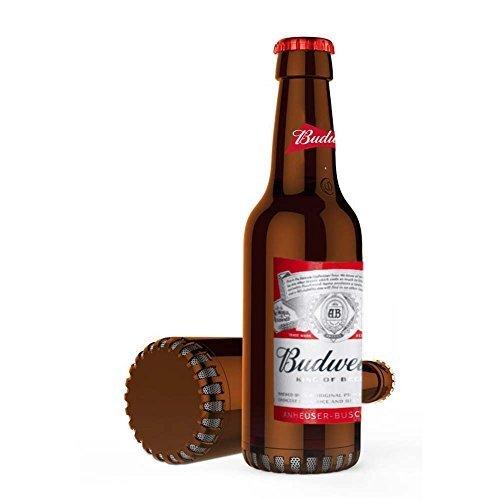 Budweiser Beer Bluetooth Bottle Speaker Portable Wireless Speaker with Rechargeable Battery Ideal for Indoor and Outdoor Activities Loud and Bass Audio Sound Easy to Carry Anywhere - LeoForward Australia