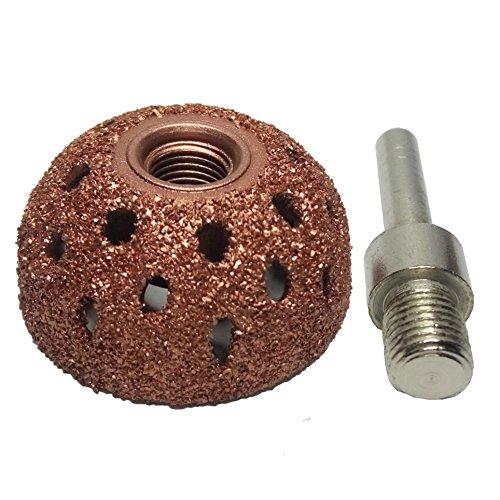  [AUSTRALIA] - Harzole WB-3803 Tire Buffing Wheels 1.5" Dome Buffing Wheel 3/8"-24 Thread" with 1pc Adapter (WB-3802) WB-3802