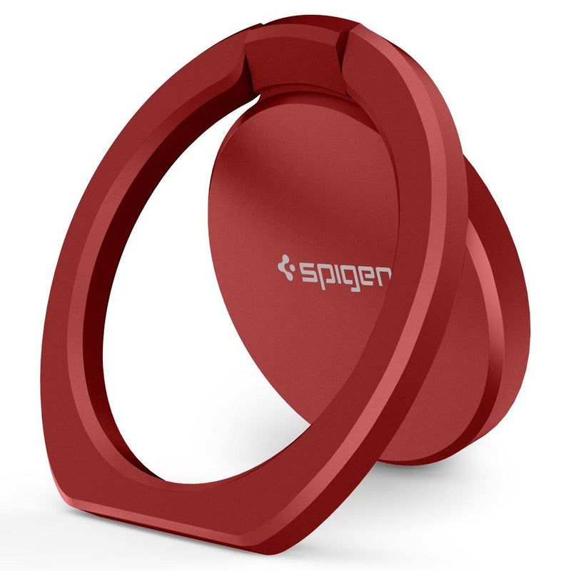 Spigen Style Ring 360 Cell Phone Ring/Phone Grip/Stand/Holder for All Phones and Tablets Compatible with Magnetic Car Mount - Red - LeoForward Australia