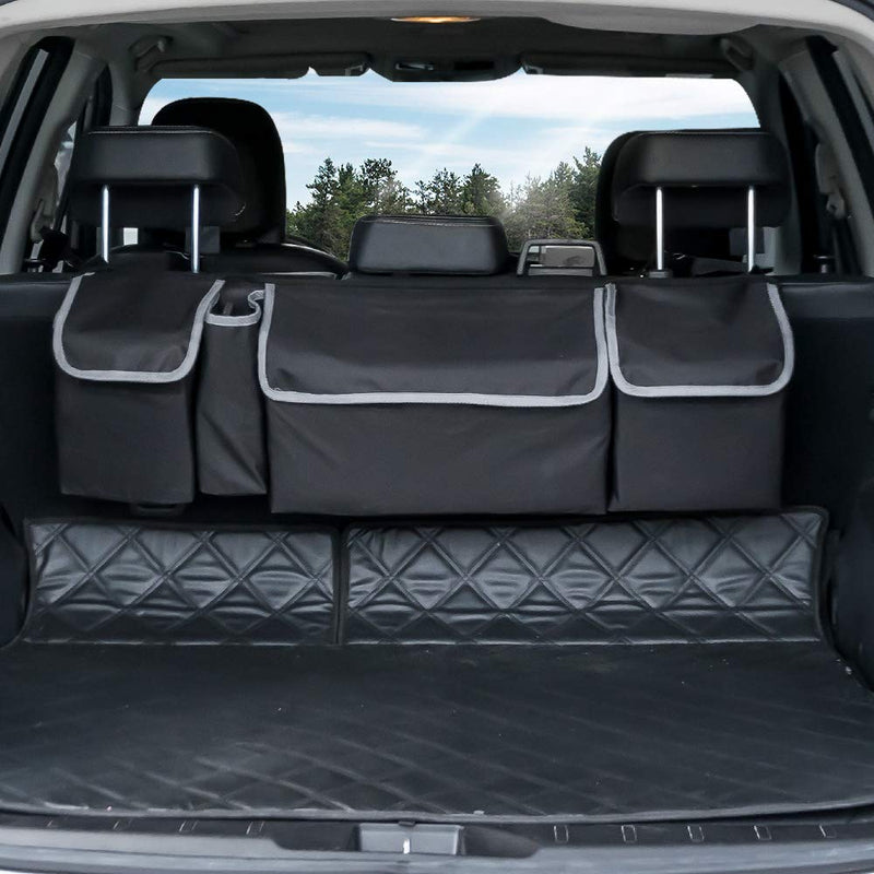 Trunk Organizer Car Storage, Seat Back Storage to Keep Car Trunk Neat, Car  Trunk Storage Organizer for SUV Gives You a Big Space Back Seat Trunk, Car  Cargo Organizer Frees up Your