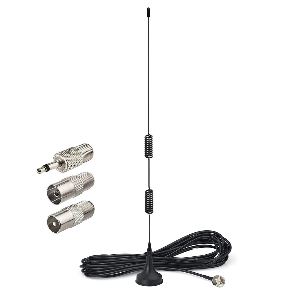 Bingfu FM Antenna Magnetic Base FM Radio Antenna for Pioneer Onkyo Yamaha Marantz Sherwood Indoor Digital HD Radio FM Radio Bluetooth Home Stereo Receiver AV Audio Vedio Home Theater Receiver Tuner Magnetic FM Antenna - LeoForward Australia