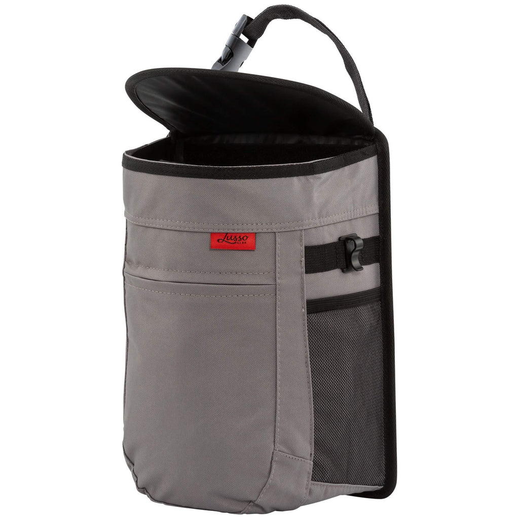 Spill-Proof Car Trash Can | Compact 2.5 Gallon Hanging Garbage Bin with Odor Blocking Technology, Removable Liner & Storage Pockets Keeps Your Truck, Minivan & SUV Looking Sharp & Smelling Fresh Gray - LeoForward Australia