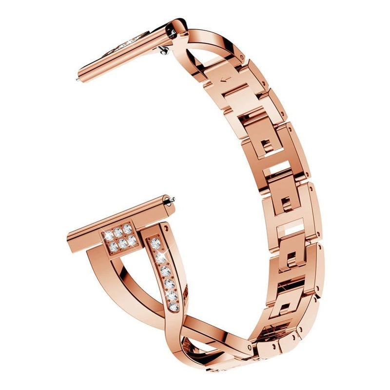 YOFUNTLE Compatible for Samsung Galaxy Watch 46mm/Gear S3 Bands,Women 22mm Metal Alloy Bracelet Strap Replacement Wristband for Samsung Galaxy Watch 46mm,Gear S3 Classic/Frontier (Dark Rose Gold) Dark Rose Gold - LeoForward Australia