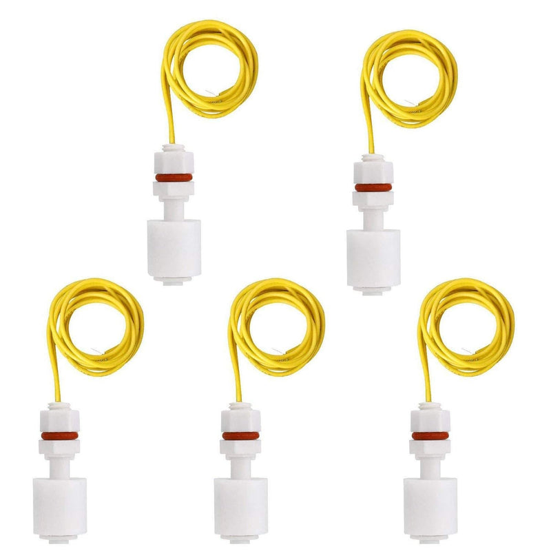 Liyafy 5 Pcs Right Angle White Plastic PP Float Switch Fish Tank Liquid Water Level Control Sensor XSL-3508-P - LeoForward Australia