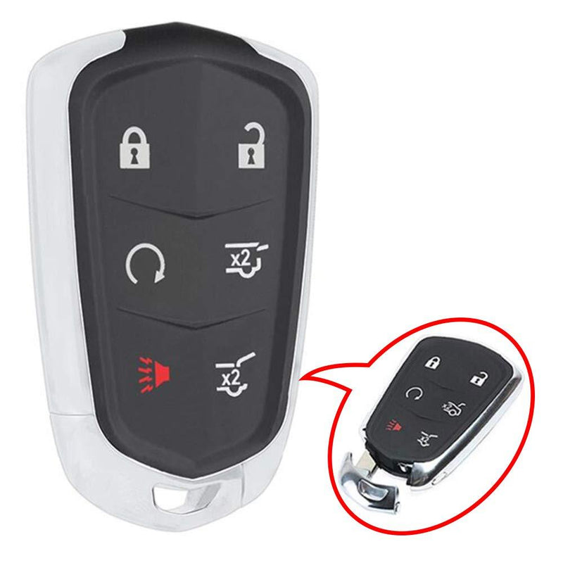  [AUSTRALIA] - Beefunny Replacement Remote Car Key Shell Case Fob 6 Button for Cadillac Escalade, ESV 2015-2018 (1) 1