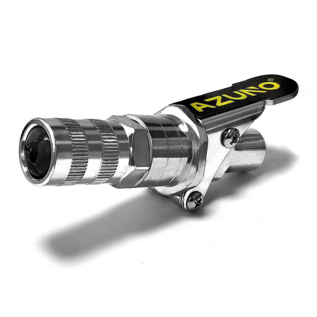 AZUNO Grease Gun Coupler, 2nd Generation Upgraded to 12,000 PSI, Grease Gun Tips Quick Lock and Release, Compatible with All Grease Guns 1/8" NPT Grease Gun Fittings - LeoForward Australia