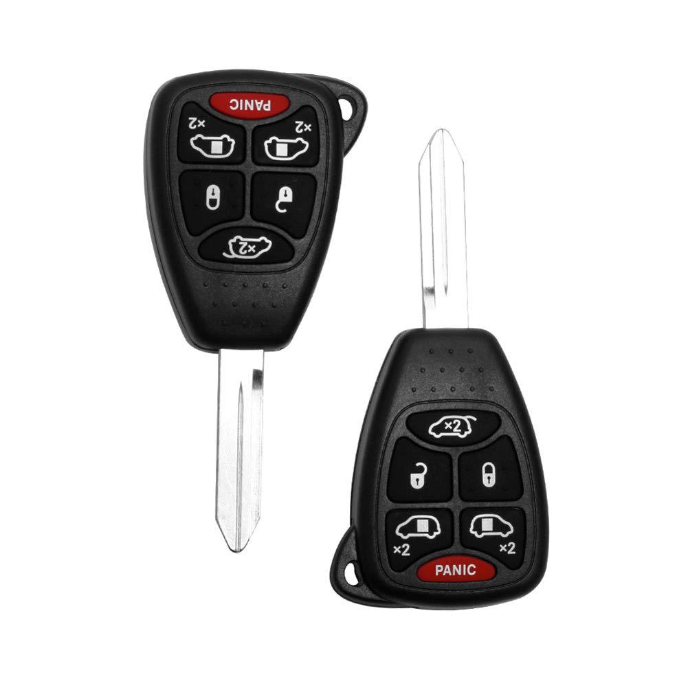  [AUSTRALIA] - Key Fob Ignition Compatible fits 2004 2005 2006 2007 Dodge Caravan and Grand Caravan/Town Country Fob Keyless Entry Remote (M3N5WY72XX), Set of 2