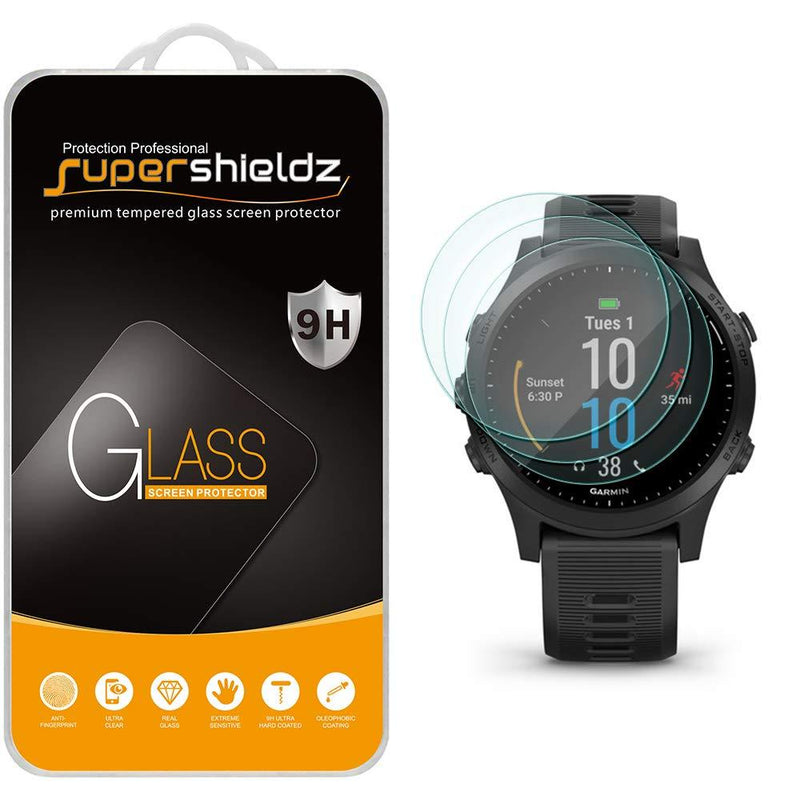 (3 Pack) Supershieldz Designed for Garmin Forerunner 945 Tempered Glass Screen Protector, Anti Scratch, Bubble Free - LeoForward Australia