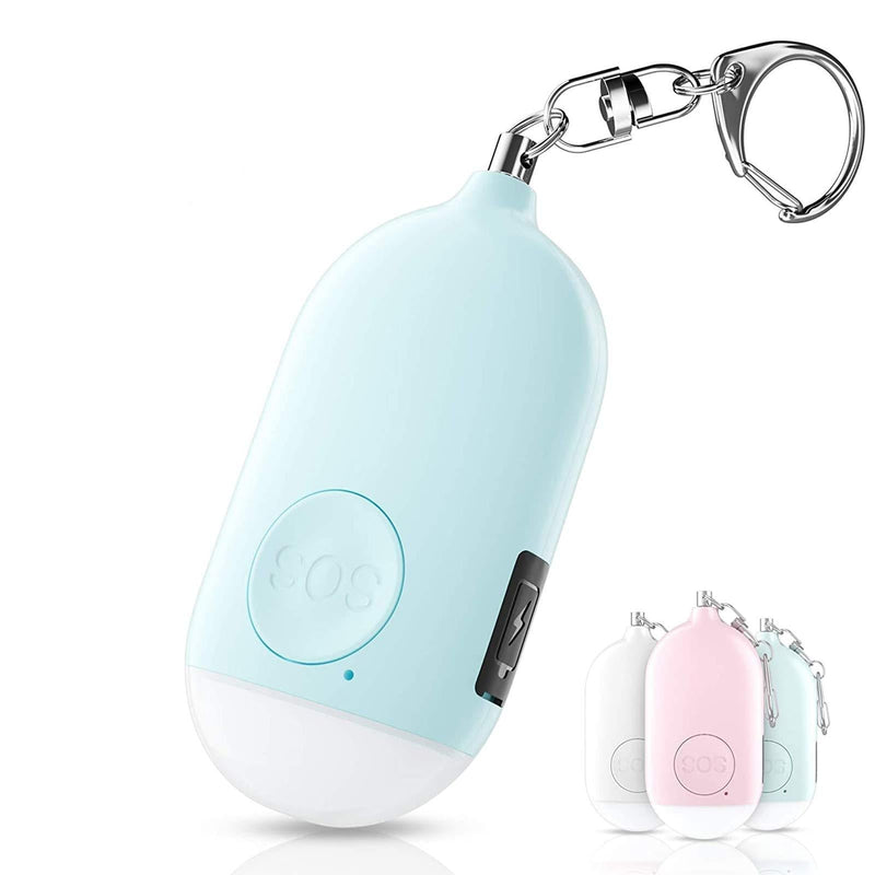 Safesound Personal Alarm Siren Song 1-Pack - 130dB Self Defense Alarm Keychain with Mini Emergency LED Flashlight - Security Personal Protection Devices for Women Girls Kids and Elderly Blue - LeoForward Australia