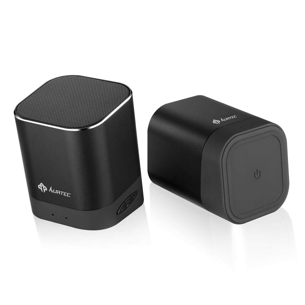 Portable Bluetooth Speaker 2020 Upgraded, AURTEC Dual Wireless Speakers with True Wireless Stereo Technology (TWS), Strong Bass and Powerful Volume, Bluetooth 4.2 for iPhone, Echo, Android and More - LeoForward Australia