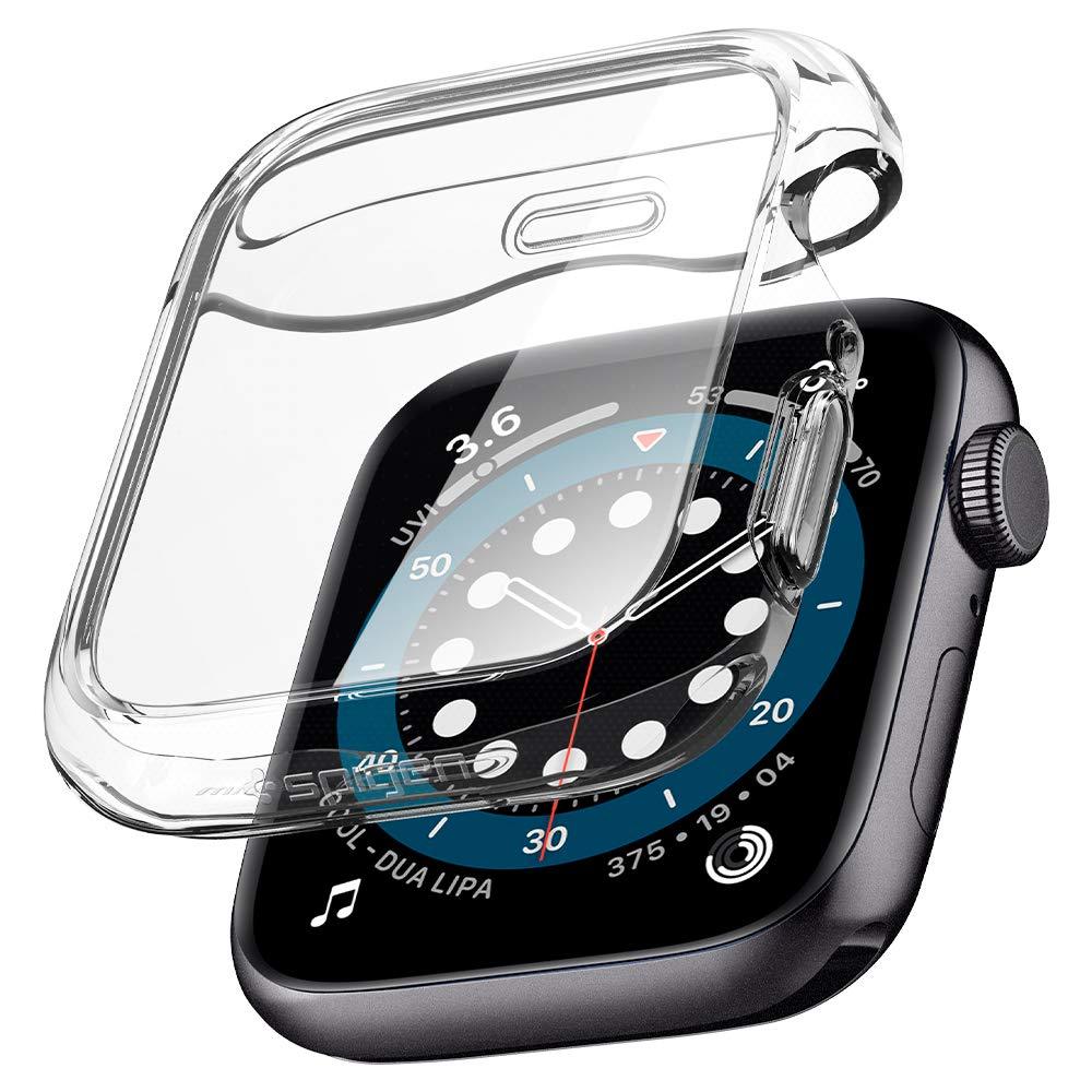 Spigen Ultra Hybrid Designed for Apple Watch Case with Screen Protector for 44mm Series 6/SE/5/4 - Crystal Clear - LeoForward Australia