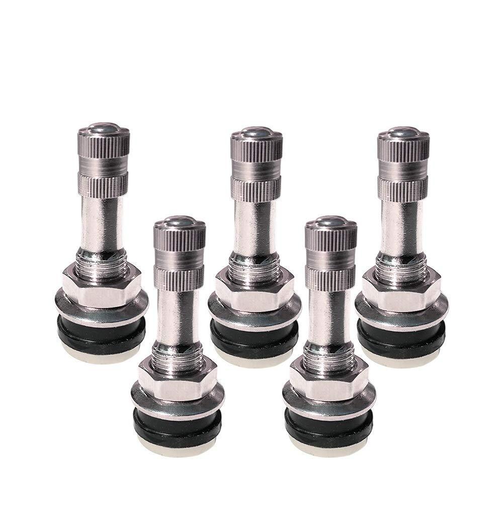AUTOYU 5 PCS TR-416 1 1/2" Outer Mount Metal Valve Stem Fits 0.453 Inch and 0.625 Inch Rim Holes - LeoForward Australia